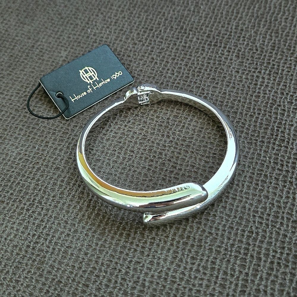 House🏠 of Harlow 1960 Silver🤍 Bypass Cuff Bracelet - NWT